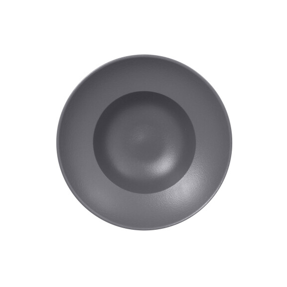 Ciemnoszary talerz głęboki 26 cm, porcelana | RAK, Neofusion