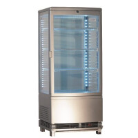 Witryna chłodnicza nablatowa 86 l z oświetleniem LED, 430x430x990 mm | NORDLINE, RT 78L-2R