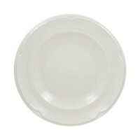 Talerz płaski o średnicy 21 cm, biała porcelana | RAK, Anna