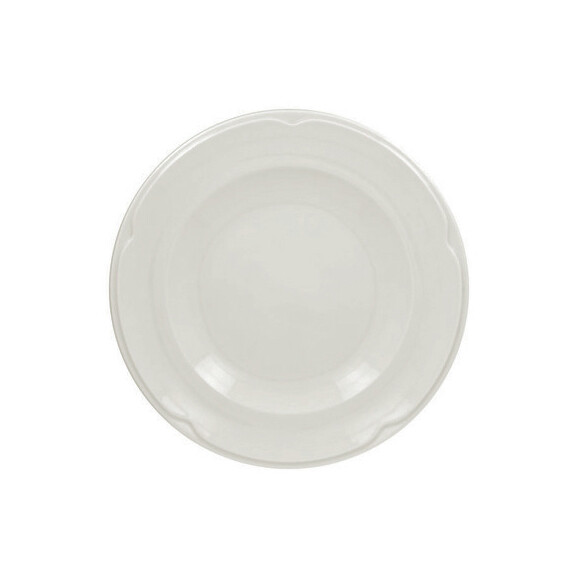 Talerz płaski o średnicy 21 cm, biała porcelana | RAK, Anna