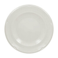 Talerz płaski o średnicy 27 cm, biała porcelana | RAK, Anna
