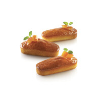 Silikonowa forma na mini podłużne ciastka 6x 95x40x25 mm, 4 szt. | SILIKOMART, Air Plus 03 Mini Plumcake
