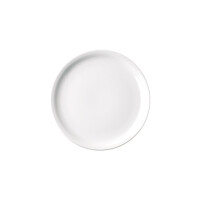 Okrągły, porcelanowy talerz płaski, 24 cm, biała porcelana | RAK, Ska