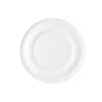 Biały talerz płaski 21 cm, porcelana | RAK, Lyra