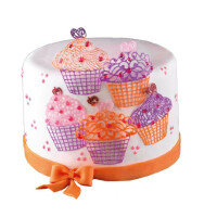 Mata silikonowa do koronek, babeczki 80x400x1 mm | SILIKOMART, TRD12 Cup Cakes