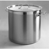 Garnek nierdzewny, wysoki z pokrywą, 50 cm, 98 l | HENDI, Budget