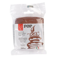 Masa cukrowa, azo-free, brązowy, 250 g | MODECOR, 25325