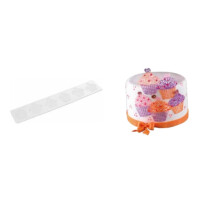Mata silikonowa do koronek, babeczki 80x400x1,8 mm | SILIKOMART, TRD12 Cup Cakes