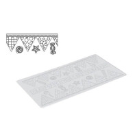 Mata silikonowa do koronek, urodziny 200x400x1,8 mm | SILIKOMART, TRD17 Candy Party