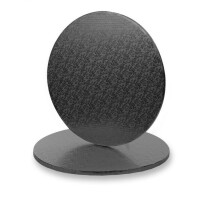 Podkład pod tort, ciasto, tekturowy, okrągły, czarny, 40x1,2 cm | MODECOR, 30479Z