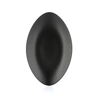 Czarny talerz owalny 35 x 22,3 cm | REVOL, Equinoxe