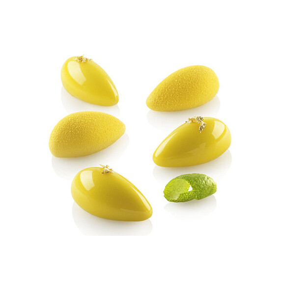 Silikonowa forma do ciastek i monoporcji - 20x 44x21x20 mm, 10 ml - Quenelle 10 | SILIKOMART, Modern Single Portions