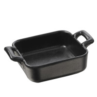 Mini naczynie, kwadratowe 13x13 cm, czarna porcelana | REVOL, Belle Cuisine Noir