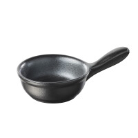 Rondelek 6,4 cm, czarna porcelana | REVOL, Belle Cuisine Noir