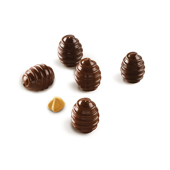 Forma do pralin i czekoladek - 15x 9 ml - SCG52 Choco Spiral | SILIKOMART, EasyChoc 3D Choco
