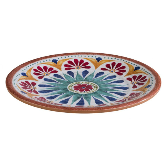 Talerz z kolorowej melaminy o średnicy 21,5 cm | APS, Arabesque