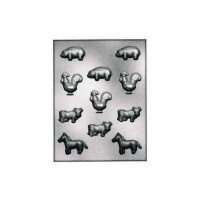 Forma do pralin i czekoladek - zwierzątka, 11x - 9011210 Animali Vari | SILIKOMART, EasyChoc