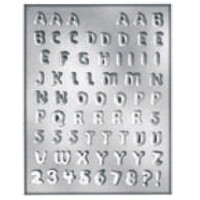 Forma do pralin i czekoladek - litery i cyfry, 67x - 9014241 Alfabeto-Numeri | SILIKOMART, EasyChoc