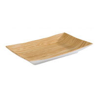 Taca serwingowa z melaminy imitującej bambus 21 x 13 cm | APS, Bamboo