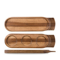 Taca drewniana 48 cm | ART DE CUISINE, Stoneware
