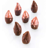 Forma do pralin i czekoladek - czaszki, 15x 10 ml - SCG056 Mr & Mrs Brown | SILIKOMART, EasyChoc 3D Choco