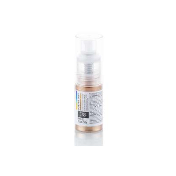 Błyszczący barwnik spożywczy w sprayu, glitter dust bronze, brązowy, 10 g | SILIKOMART, i78 Colorants