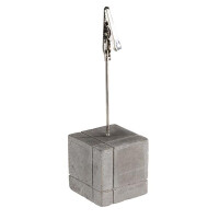 Kwadratowa, betonowa podstawka z etykietami 3 x 3 x 12 cm | APS, 71494