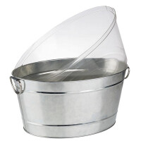 Cooler ze stali chromowanej do szampana – średnica 50 cm | APS, Tin