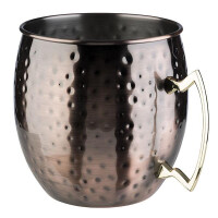 Cooler ze stali nierdzewnej do butelek z alkoholem – średnica 20 cm | APS, Moscow Mule