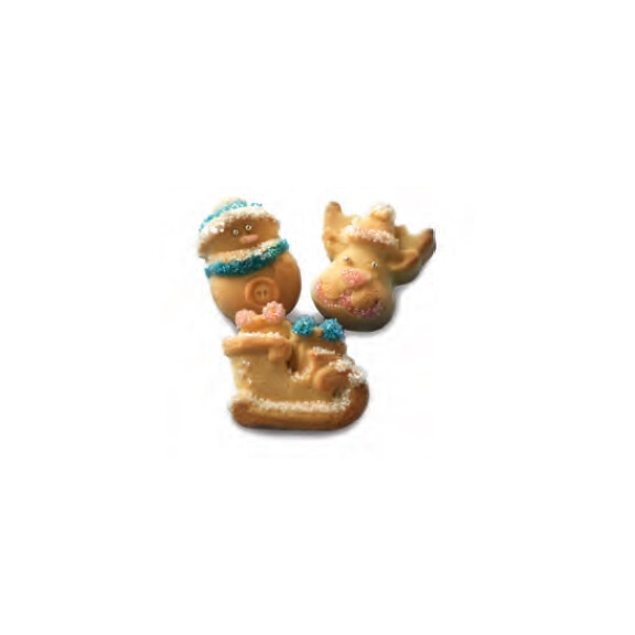 Forma silikonowa na ciastka i desery SF137 FUNNY CHRISTMAS – 6 gniazd | SILIKOMART, Christmas inspiration