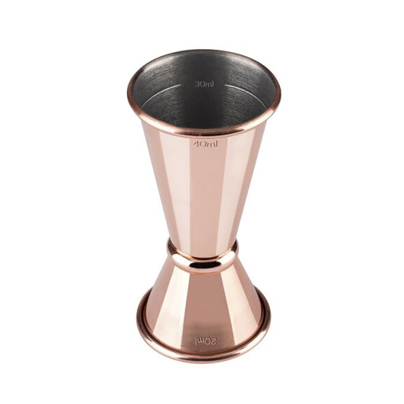 Miarka miedziana, barmańska dwustronna 20 oraz 40 ml | APS, 93353