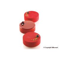 Silikonowa forma do ciastek i monoporcji - 4x 90x30 mm, 190 ml - Multiflex 190 | SILIKOMART, Round