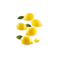 Zestaw form do przygotowania deseru na zimno - 15 szt., 30 ml, 55x38x27 mm - Limone & Lime 30 | SILIKOMART, 3D Fruits