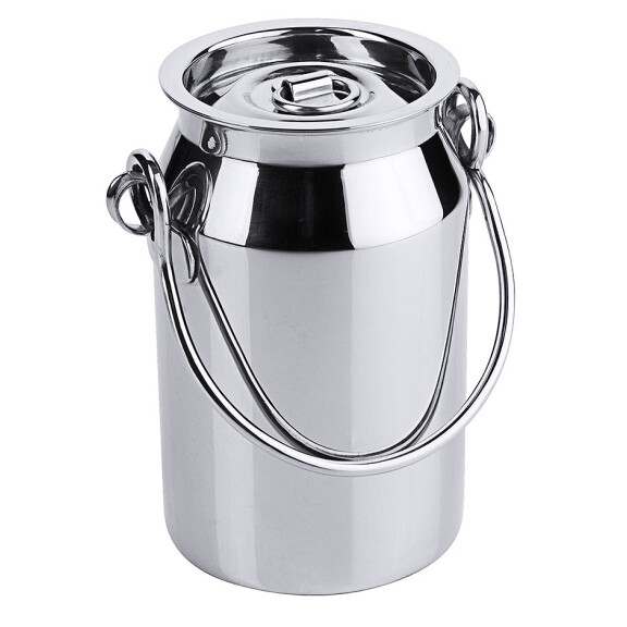 Bańka ze stali nierdzewnej z pokrywką, 0,5 l, średnica 80 mm | CONTACTO, 3031/000