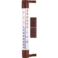 Termometr zewnętrzny brązowy (-60st. C do +50st. C) 23 cm | BIOTERM, 020507