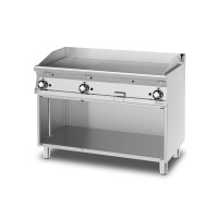 Płyta grillowa gazowa 21 kW, płyta gładka i ryflowana chromowana 1160x510 mm, 1200x700x900 mm | RM GASTRO, FTLR - 712 GS