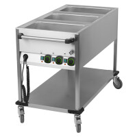 Bemar jezdny 3-komorowy 2,1 kW, 3x GN 1/1 200 mm, 650x1300x900 mm | RM GASTRO, BMPK 3120