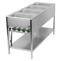 Bemar stacjonarny 4-komorowy 2,8 kW, 4x GN 1/1 200 mm, 600x1670x900 mm | RM GASTRO, BMSK 4120
