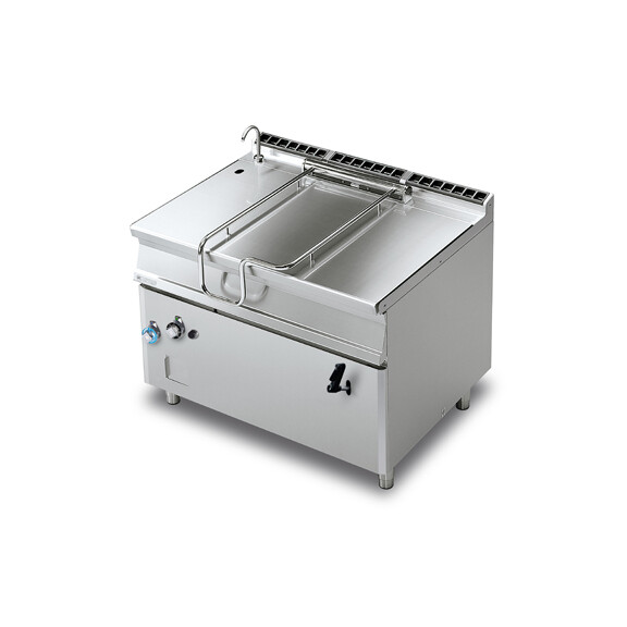 Patelnia uchylna gazowa z nierdzewnym dnem 120 l, 30 kW, 1200x900x900 mm | RM GASTRO, BR120 - 912 G/N