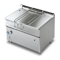 Patelnia uchylna elektryczna z elektrycznym uchylaniem i nierdzewnym dnem 120 l, 18,1 kW, 1200x900x900 mm | RM GASTRO, BRM120 - 912 ET/N