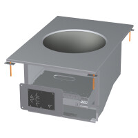 Kuchnia stołowa WOK indukcyjna elektryczna 5 kW, płyta Ø 30 cm, 400x600x310 mm | RM GASTRO, PCIWD - 74 ET