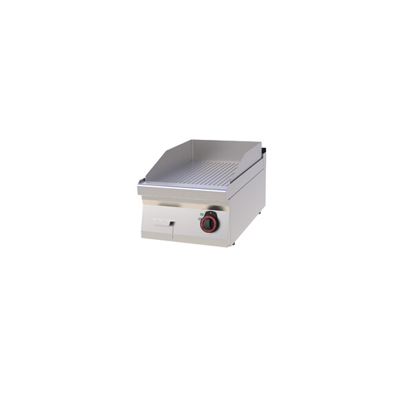 Płyta grillowa elektryczna 4,5 kW, płyta grzewcza ryflowana chromowana 396x510 mm, 400x700x330 mm | REDFOX, FTRC 70/04 E