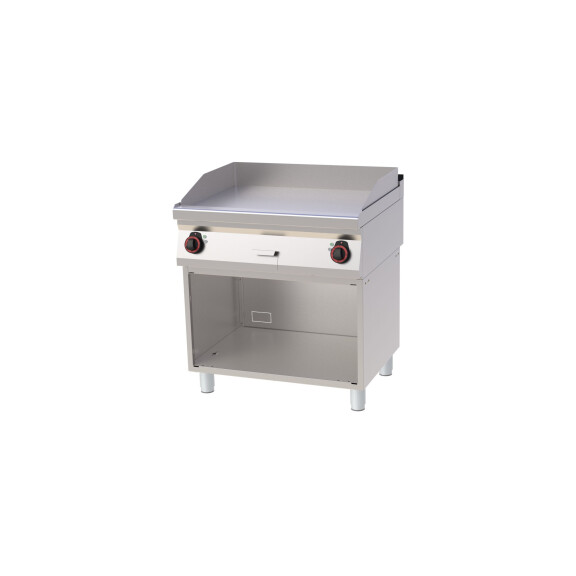 Płyta grillowa elektryczna 2x 4,5 kW, płyta grzewcza gładka chromowana 796x510 mm, 800x700x900 mm | REDFOX, FTHC 70/80 E