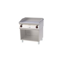 Płyta grillowa elektryczna 2x 4,5 kW, płyta grzewcza ryflowana i gładka chromowana 796x510 mm, 800x700x900 mm | REDFOX, FTHRC 70/80 E