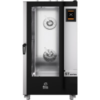 Piec konwekcyjno-parowy gazowy 20x GN1/1, sterowanie dotykowe, 880x1100x1900 mm z wózkiem w komplecie | FM INDUSTRIAL, ST Series Gastro-Big