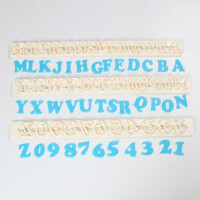 Wykrawacz do masy cukrowej – wielkie litery i cyfry Art Deco | FMM , CUTALPAD1