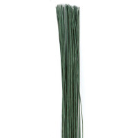 Druciki kwiatowe, ciemnozielone, 50 szt, grubość 0,5 mm | CULPITT, 1384G