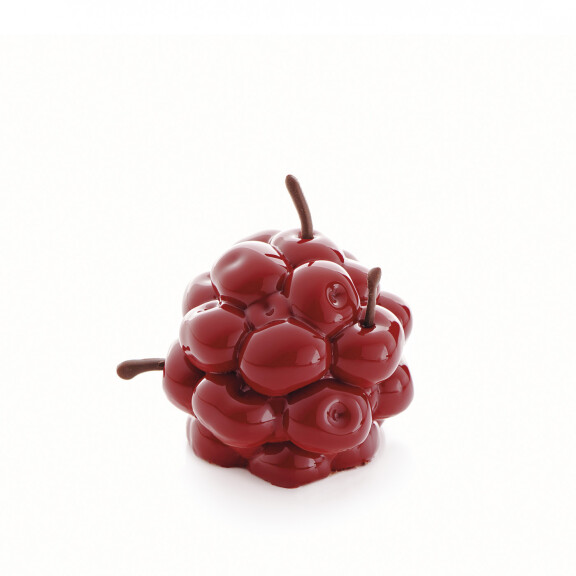 Silikonowa forma do ciastek i monoporcji, wiśnie, 4x 130 ml, 100x380x60 mm | DINARA KASKO, Cherry Mini