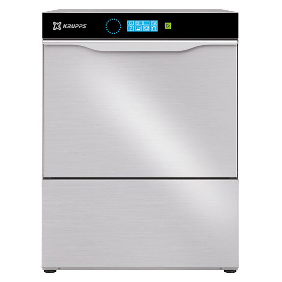 Zmywarka uniwersalna, kosz 500x500 mm, zbiornik - bojler - atmosferyczny, 5,92kW, 400 V, 585x610x815 mm | KRUPPS, Elitech Line EL51E