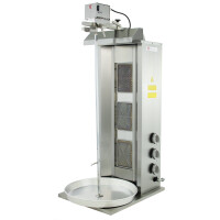 Gyros, opiekacz gazowy do kebaba, 3 palniki, wsad do 40 kg, 550x465x995 mm | RESTO QUALITY, Budget RQ43033